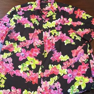 Versace floral short sleeve shirt